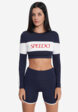 Рашгард женский Speedo Rashguard, Синий2  - превью