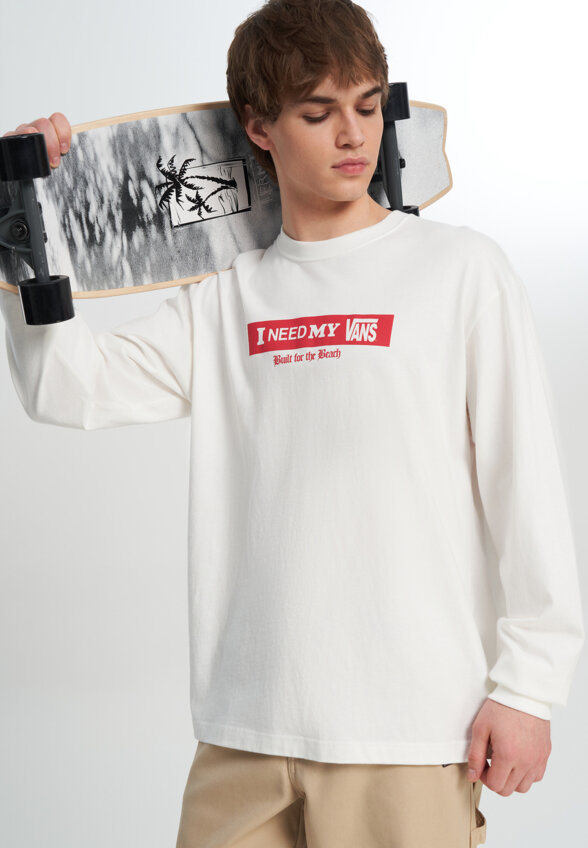 Лонгслив мужской Vans I Need My LS, Белый