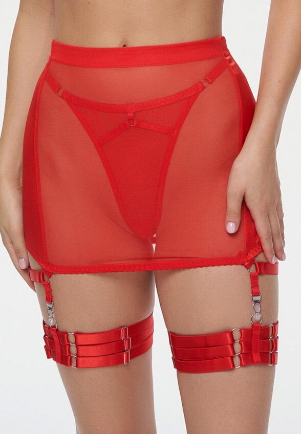 Бюстгальтер, трусы, пояс для чулок и подвязки 2 шт. Amazonka Underwear