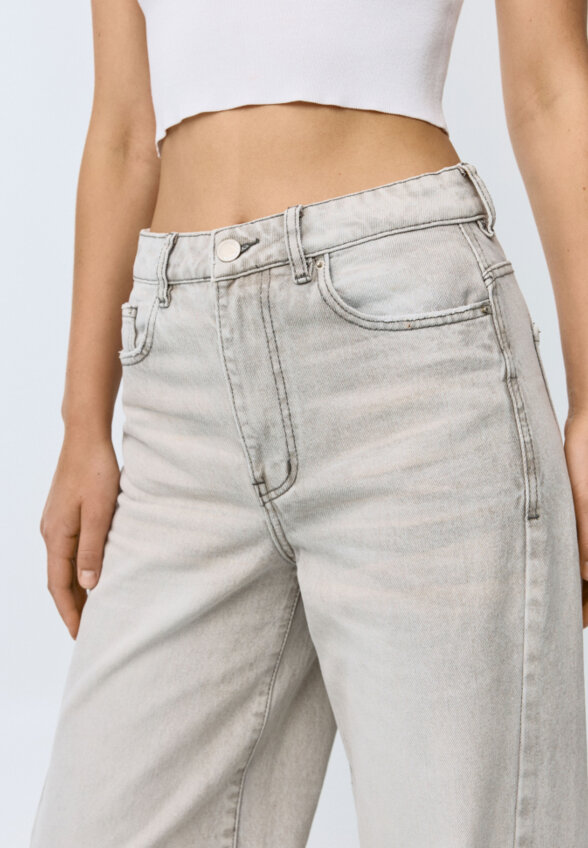 Джинсы Wide Leg с высокой посадкой