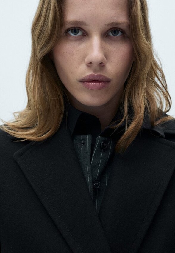 Пальто двубортное Mango