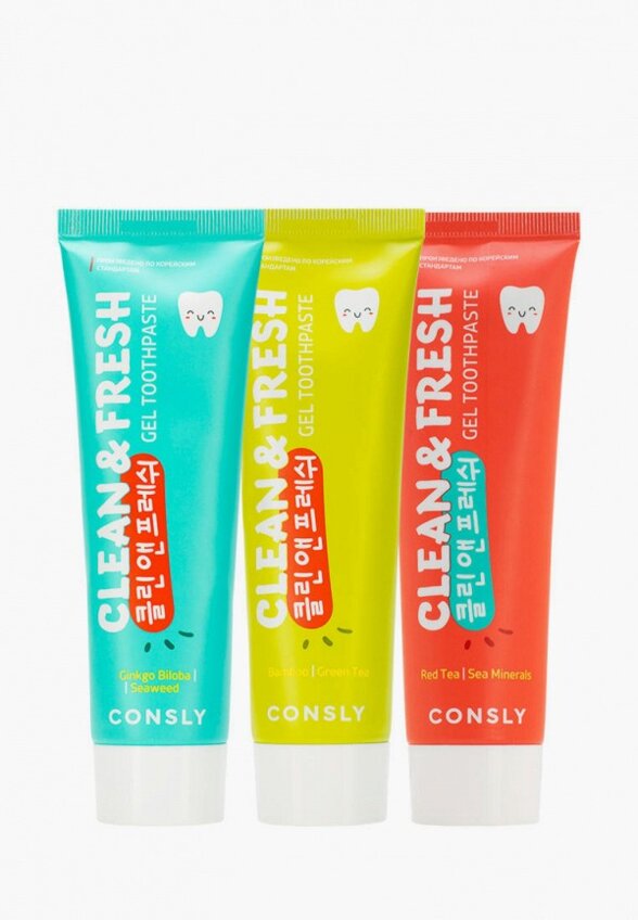 Зубные пасты 3 шт. Consly