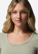 Футболка женская Columbia Pinetown Canyon Rib SS Tee, Зеленый5  - превью
