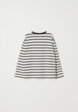 Базовый лонгслив в полоску для девочек6  - превью