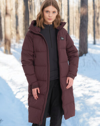 Пуховик женский Mountain Hardwear Nevadan Down Long Parka, Фиолетовый женщинам