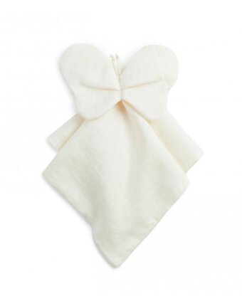 Игрушка-комфортер из льна Nobodinoz "Lin Francais Butterfly Off White", молочный, 32 х 32 см детям