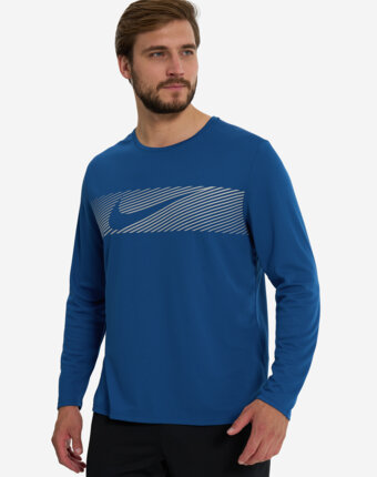 Лонгслив мужской Nike Miler, Синий женщинам