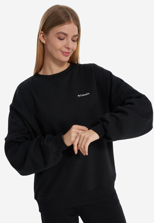 Свитшот женский оверсайз Columbia Aldermore Crew, Черный
