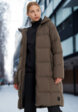 Пальто пуховое женское Jack Wolfskin Frozen Lake, Коричневый1  - превью