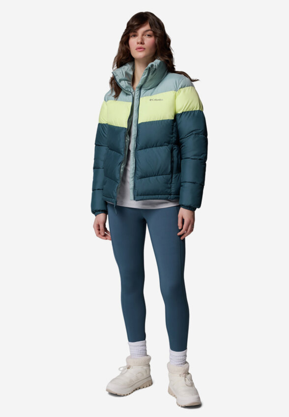 Куртка утепленная женская Columbia Puffect II Colorblock Jacket, Голубой