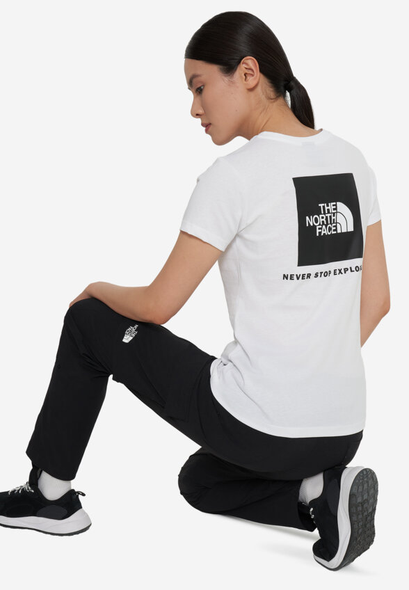 Футболка женская The North Face Box Nse Slim, Белый