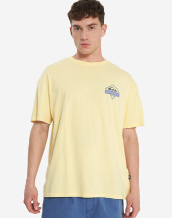 Футболка мужская оверсайз Quiksilver Crystal Jet, Желтый женщинам
