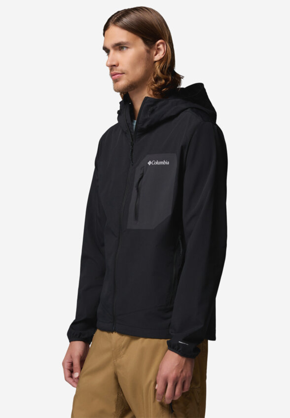 Ветровка мужская Columbia Tall Heights III Hooded Softshell, Черный