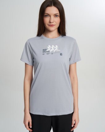 Футболка женская The North Face Bitmap Silhouettes, Голубой женщинам