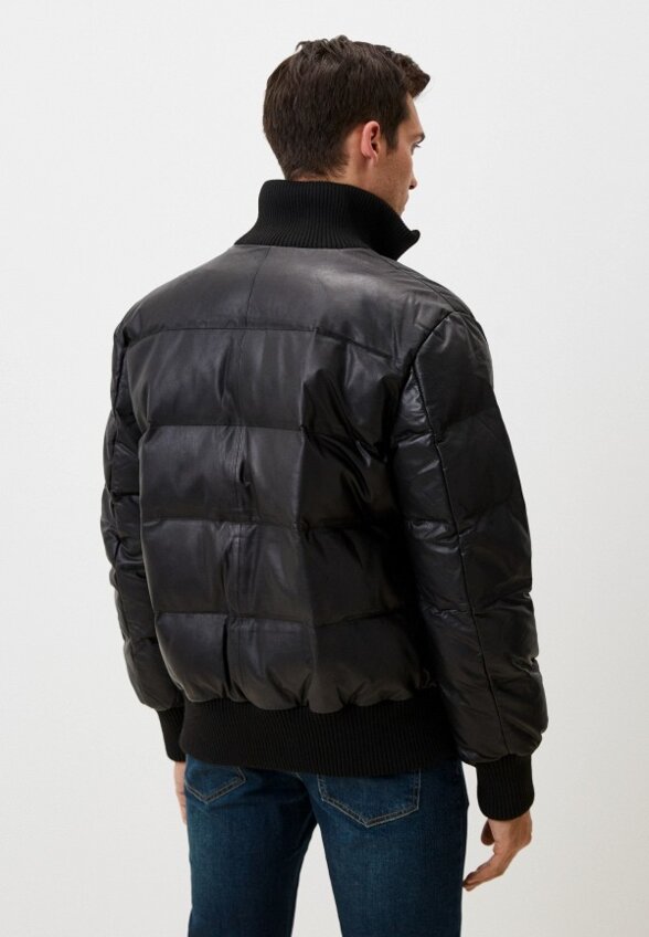 Куртка кожаная утепленная Al Franco