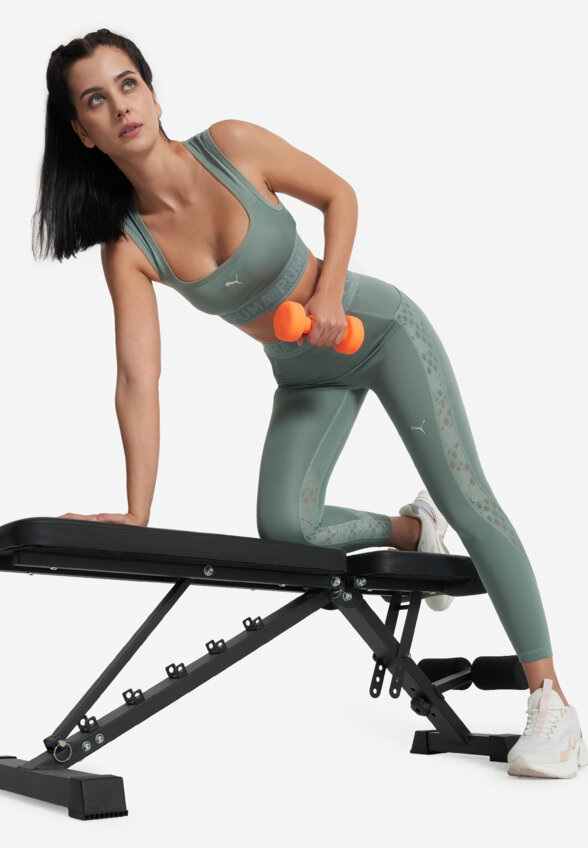 Легинсы женские PUMA Lace, Зеленый