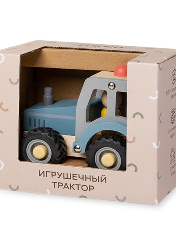 Игрушечный трактор LUKNO, синий