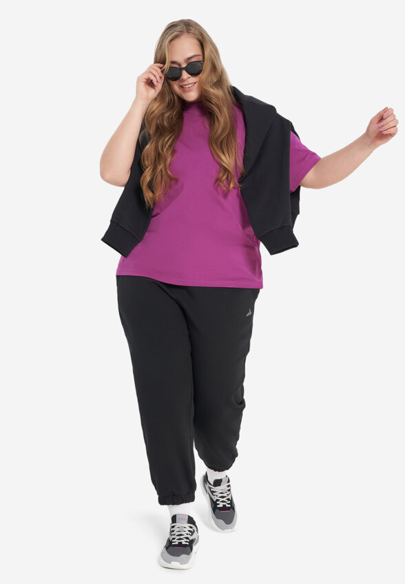 Брюки женские оверсайз Demix, Plus Size, Черный