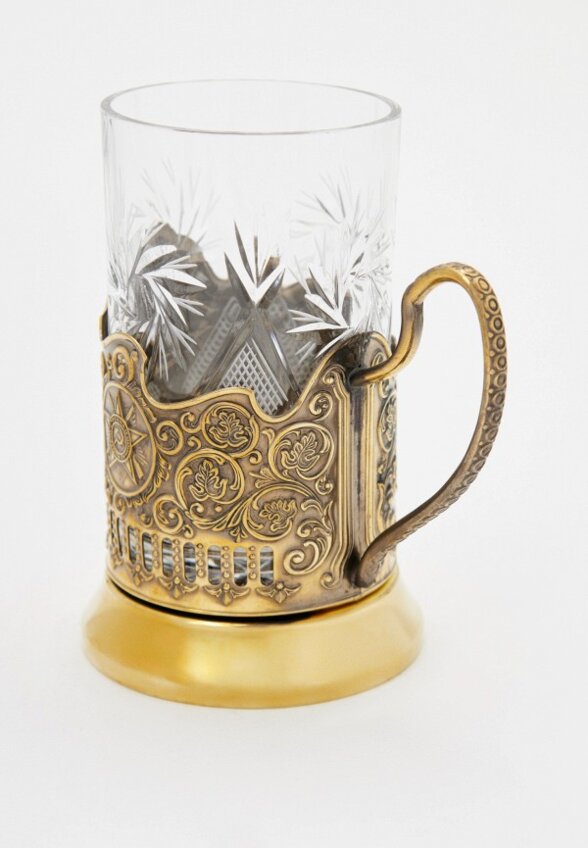 Стакан с подставкой Кольчугинский мельхиор