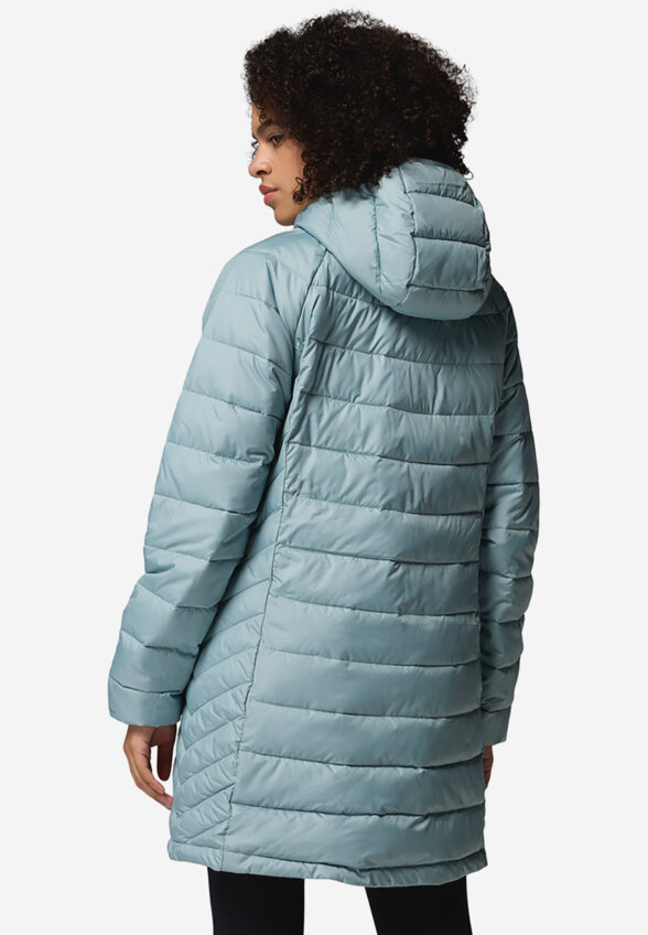 Ультралегкий пуховик женский Columbia Powder Lite II Mid Jacket, Голубой