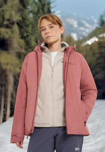 Куртка утепленная женская Jack Wolfskin Wisper, Красный