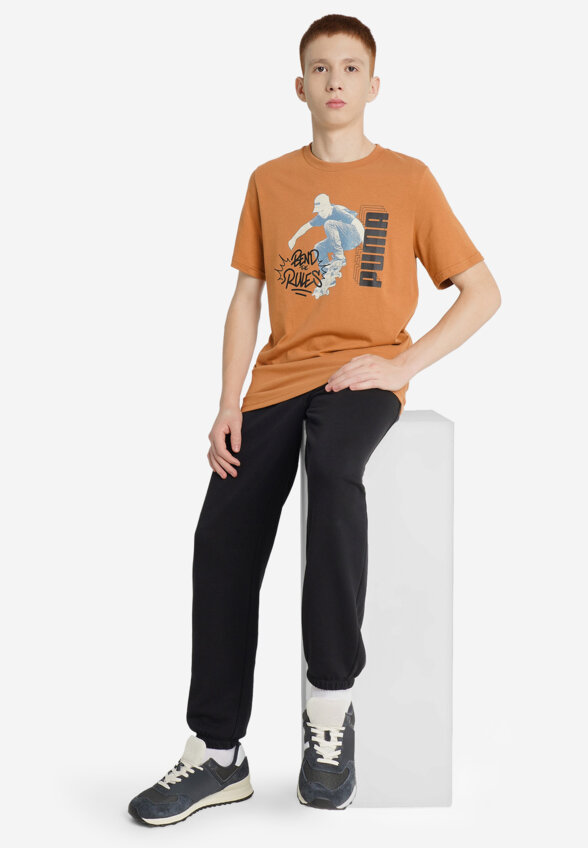 Футболка для мальчиков PUMA Mid90 S Graphic, Бежевый