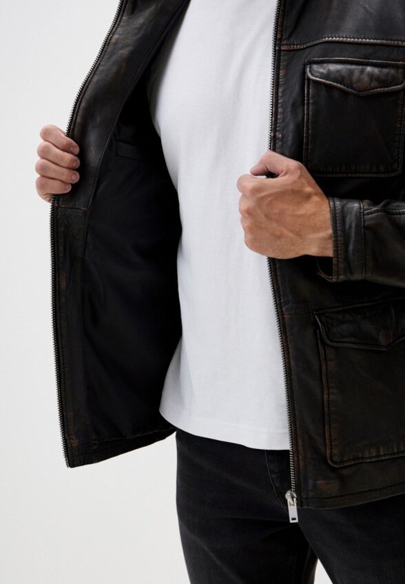 Куртка кожаная Jorg Weber
