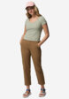 Футболка женская Columbia Pinetown Canyon Rib SS Tee, Зеленый3  - превью