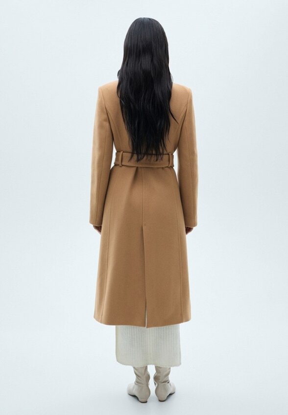 Пальто однобортное Mango