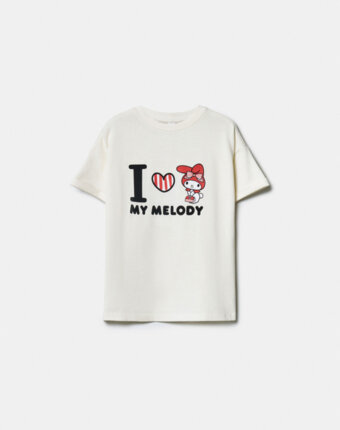 Футболка с принтом Hello Kitty для девочек детям