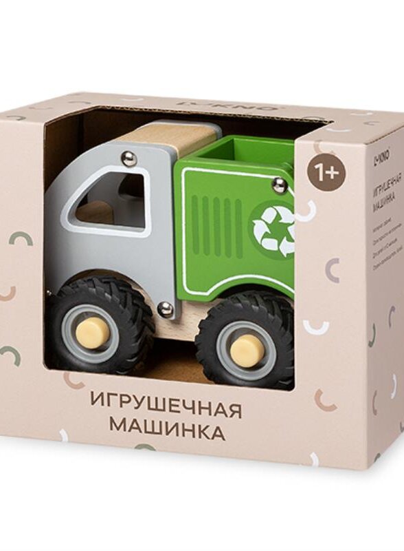 Игрушечный мусоровоз LUKNO, зеленый