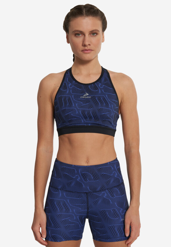 Топ бра спортивный Demix ActiveMove Urban Mesh Back, Синий