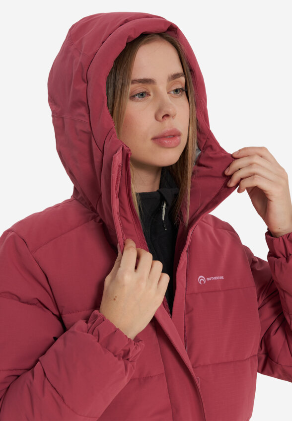 Пуховик женский Outventure, Красный