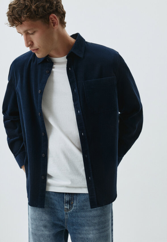 Вельветовая рубашка REGULAR FIT