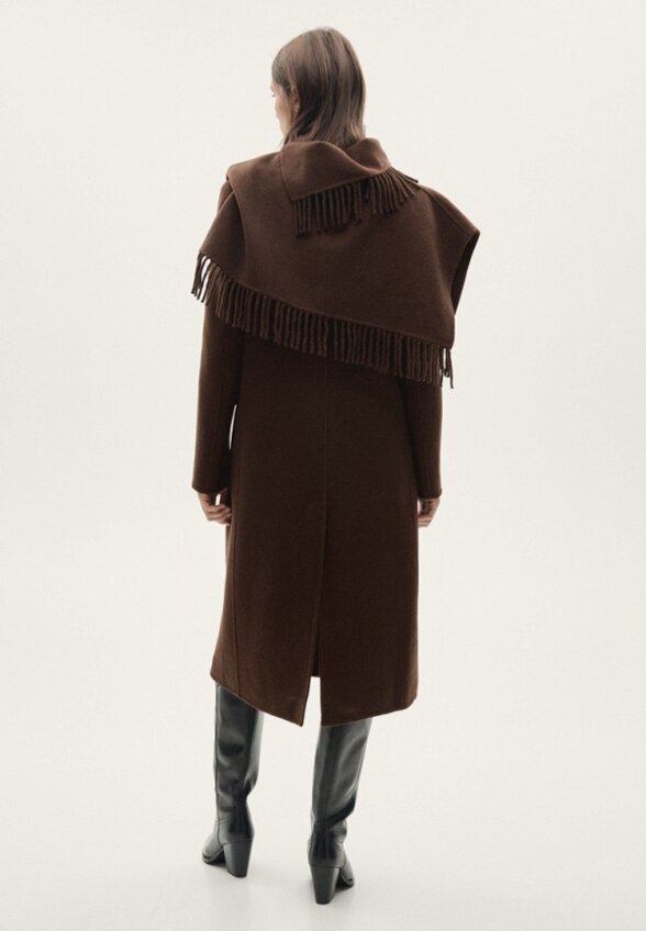 Пальто двубортное Mango