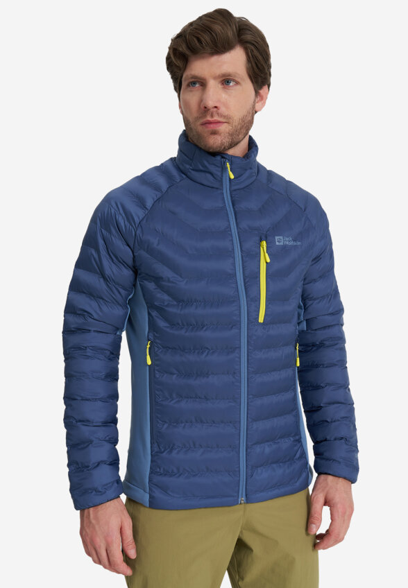 Ультралегкий пуховик мужской Jack Wolfskin Routeburn Pro, Синий