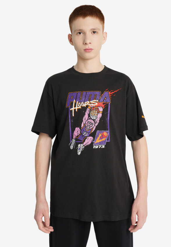 Футболка для мальчиков PUMA Basketball Hoopstellations, Черный