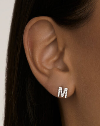 Моносерьга в виде буквы М MIESTILO MIE женщинам