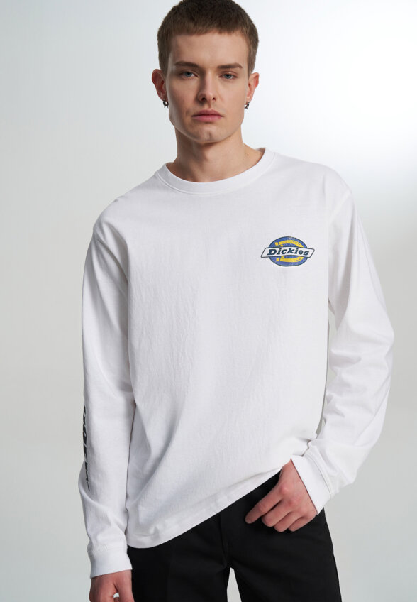 Лонгслив мужской DICKIES Nashport, Белый