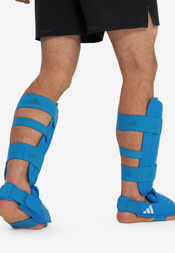 Защита голени и стопы adidas WKF Shin & Removable Foot, Голубой