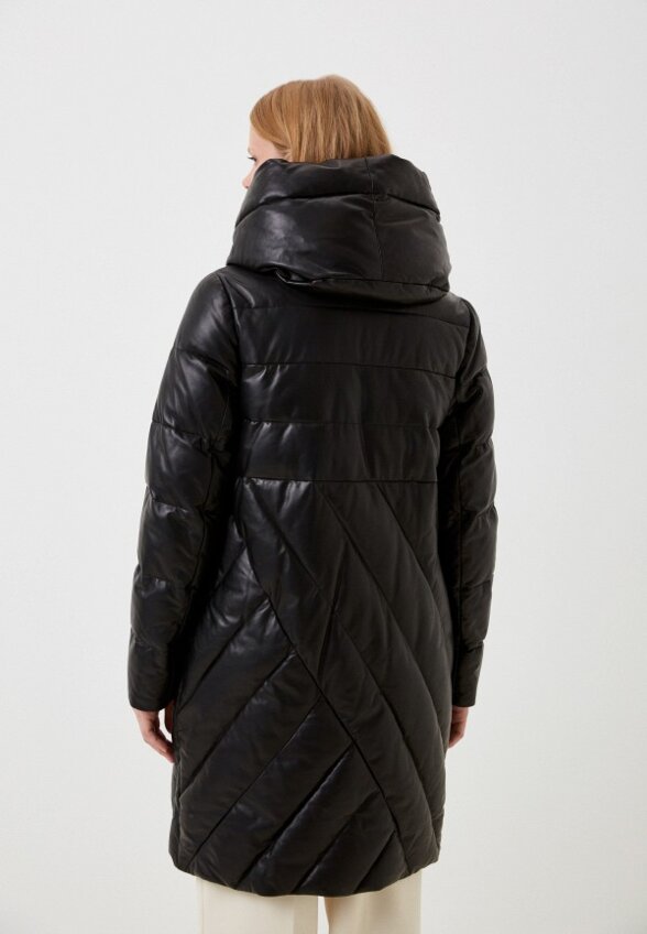 Куртка кожаная утепленная Снежная Королева