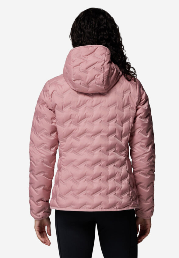 Ультралегкий пуховик женский Columbia Delta Ridge II Down Hooded Jacket, Розовый
