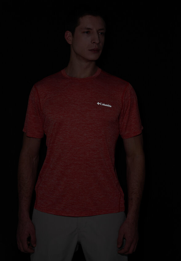 Футболка мужская Columbia Deschutes Runner Short Sleeve Shirt, Красный