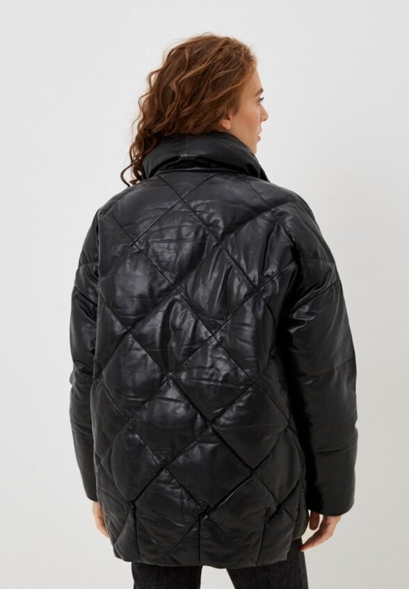 Куртка кожаная утепленная Снежная Королева