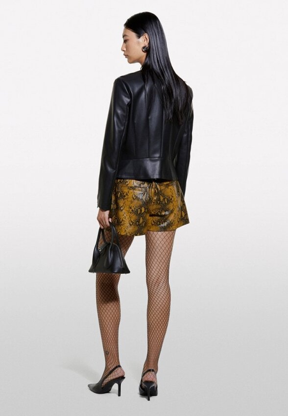 Куртка кожаная Sisley