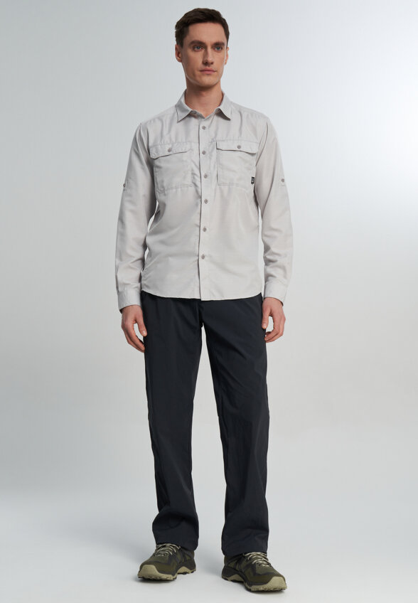 Рубашка мужская Mountain Hardwear Canyon Long Sleeve Shirt, Серый