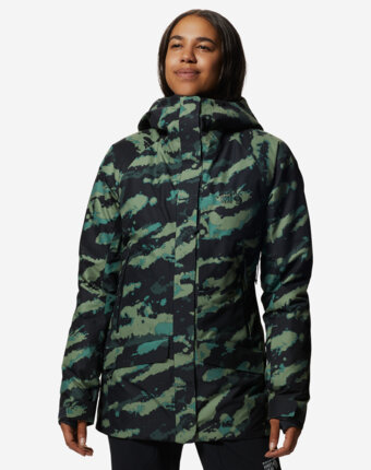 Куртка горнолыжная женская Mountain Hardwear Cloud Bank Gore Tex, Зеленый женщинам