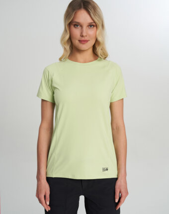 Футболка женская Mountain Hardwear Crater Lake Short Sleeve, Зеленый женщинам