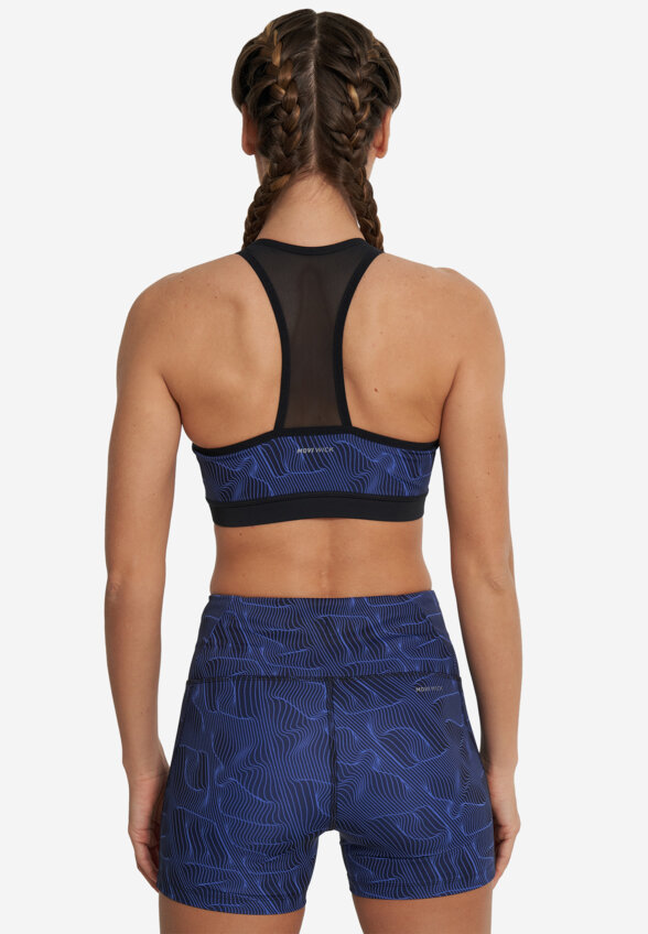 Топ бра спортивный Demix ActiveMove Urban Mesh Back, Синий