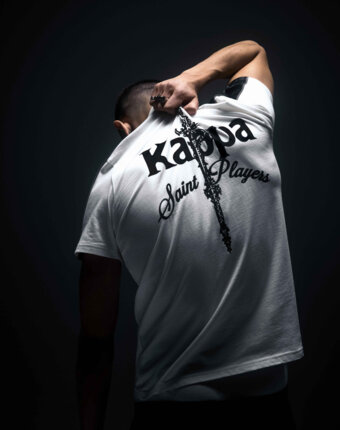 Футболка Kappa x OBLADAET, Белый женщинам
